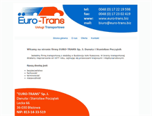 Tablet Screenshot of euro-trans.biz